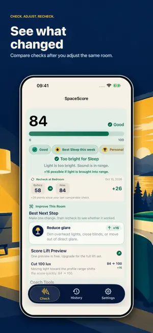 SpaceScore: Room Light & Noise screenshot 4