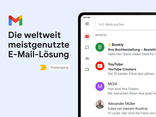 ‎Gmail – E-Mail von Google Screenshot