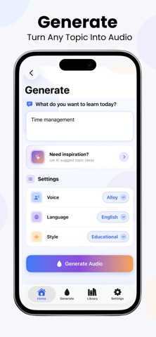 MindDrops – Audio Learning iPhone screenshot
