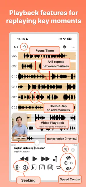 AudioRepeater - Repeat&Seeking screenshot 2