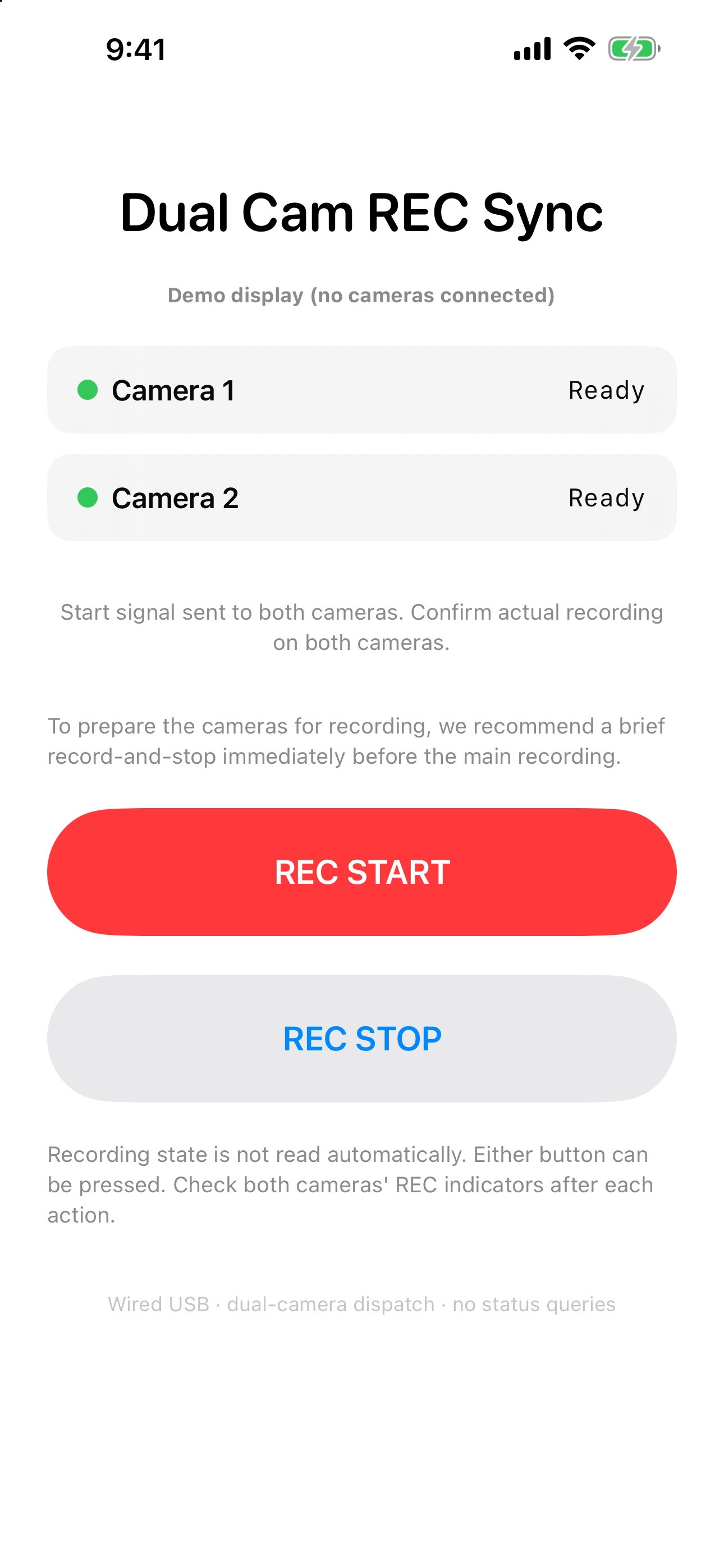 Screenshot 2 of Dual Cam REC Sync