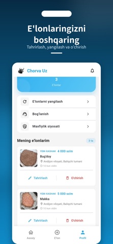 Chorva Uz iPhone screenshot