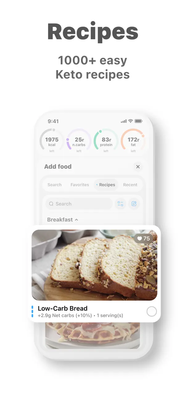 #5. Keto diet app－Low carb manager (iOS) Podle: Zinaida Davydova