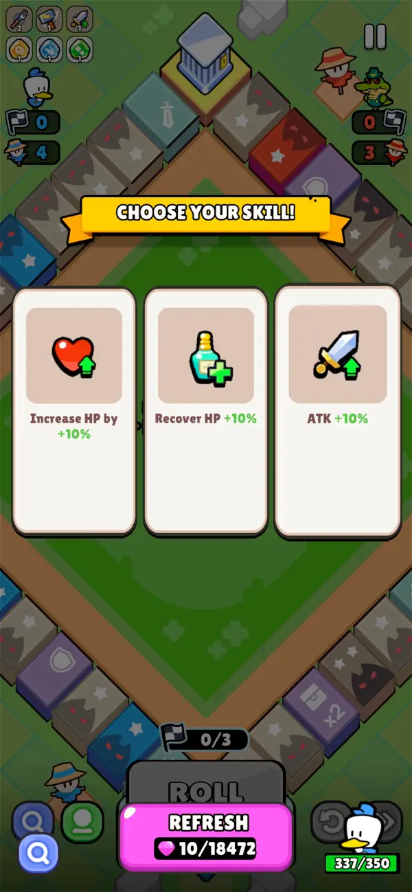 Duck Dice: Casual Board Game iOS Mod IPA screenshot 5 - iOS game interface