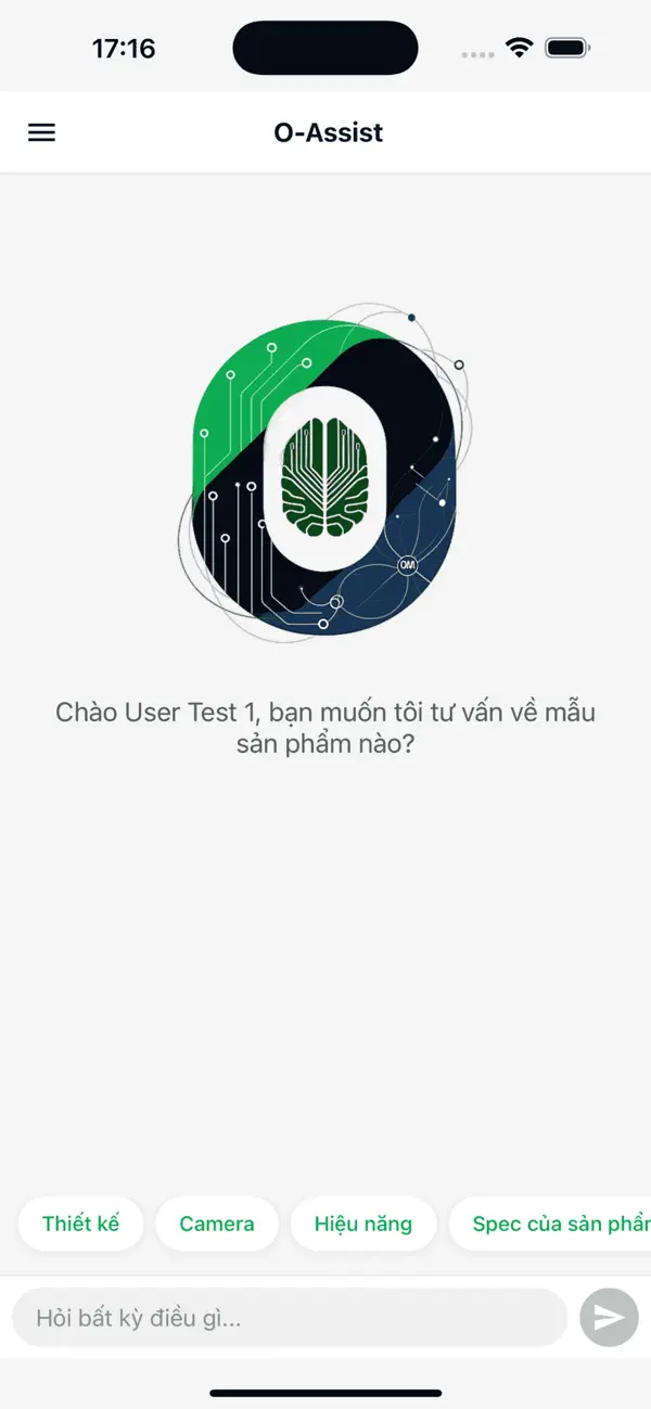 #1. O-Assist (iOS) Podle: VINH KHANG SCIENCE & TECHNOLOGY JOINT STOCK COMPANY