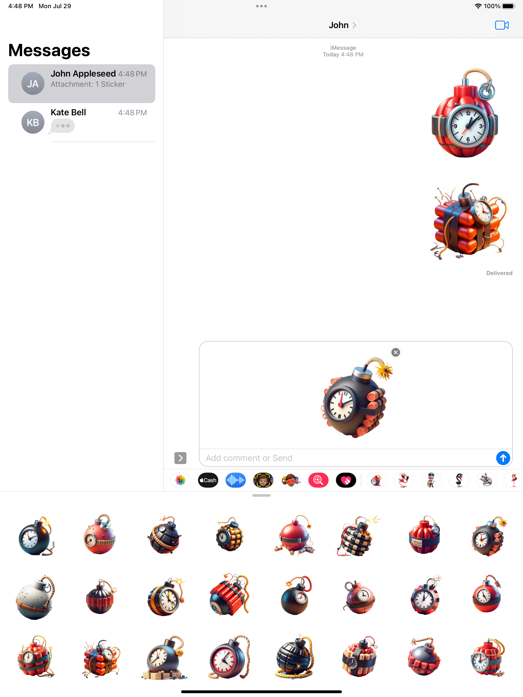 Time Bomb Stickers