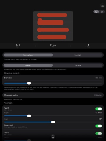 Trayce - Easy 3D Tool Tracing iPad screenshot