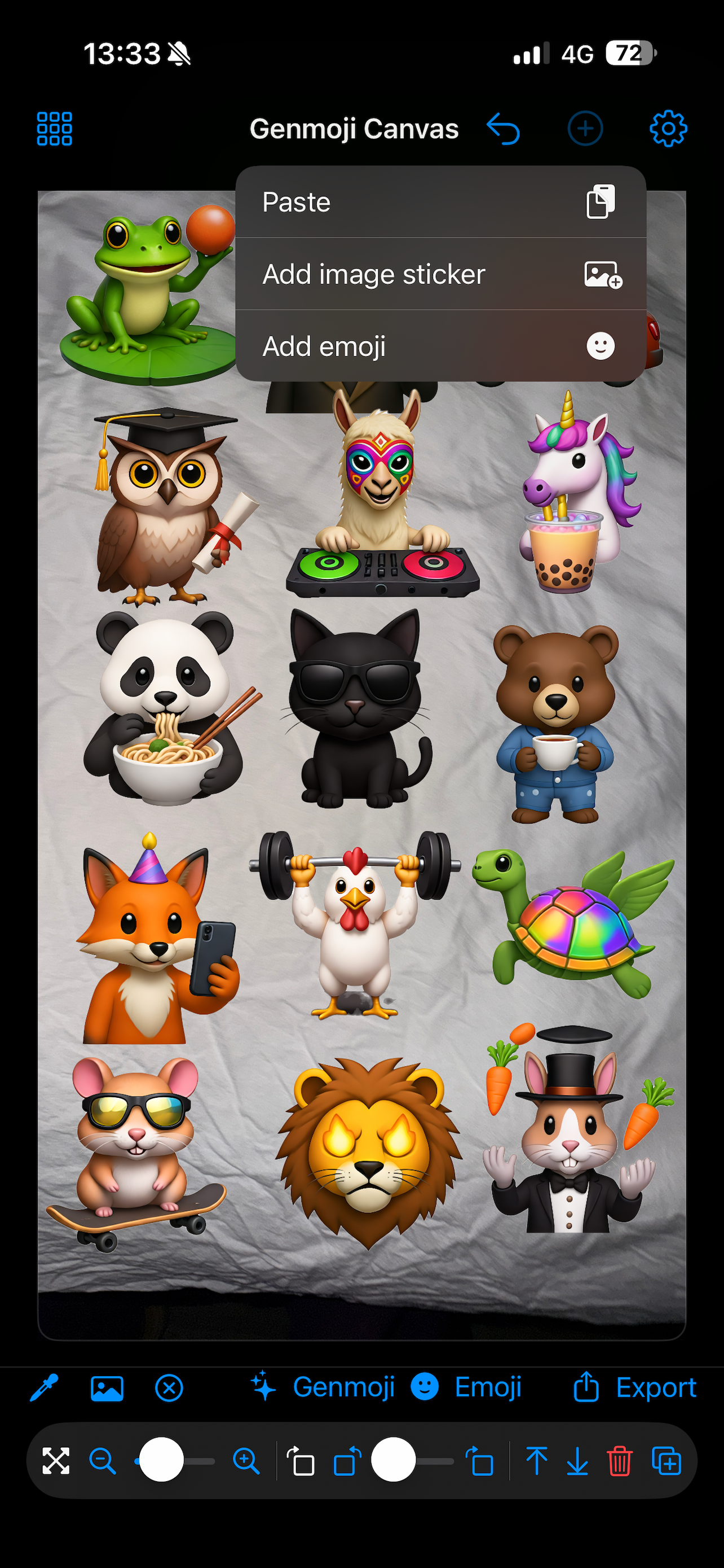 Genmoji Studio Canvas - Custom screenshot 3