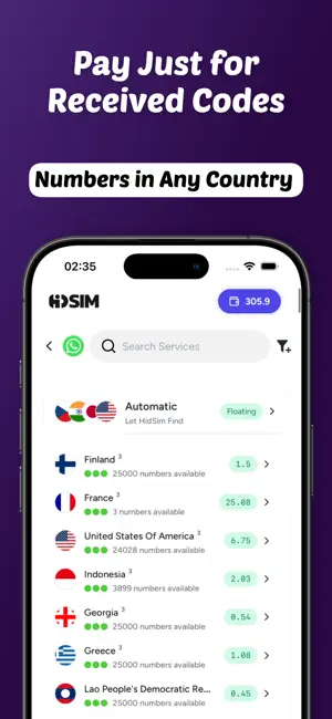 HidSim - Receive SMS Online screenshot 4