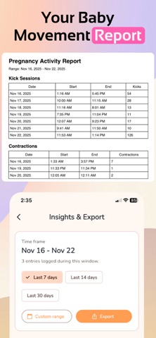 Pregnancy Tracker App: Bask screenshot