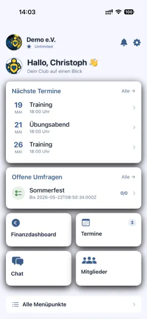 Vereinsheld screenshot 1