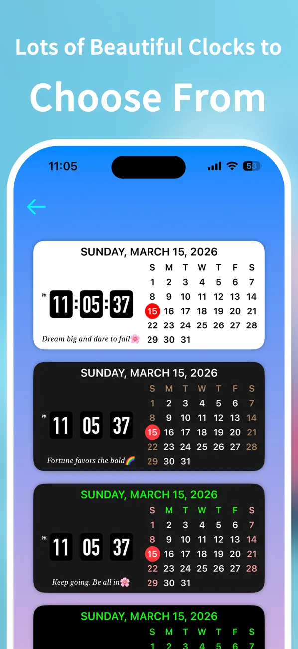 Screenshot #3 pour Horloge Widget: Ultra HD Time