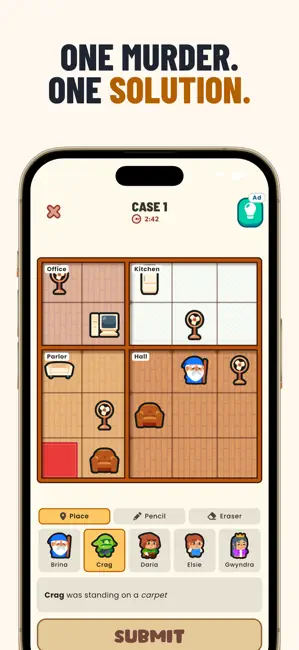 Murder Sudoku: Tiny Crimes iPhone screenshot 2