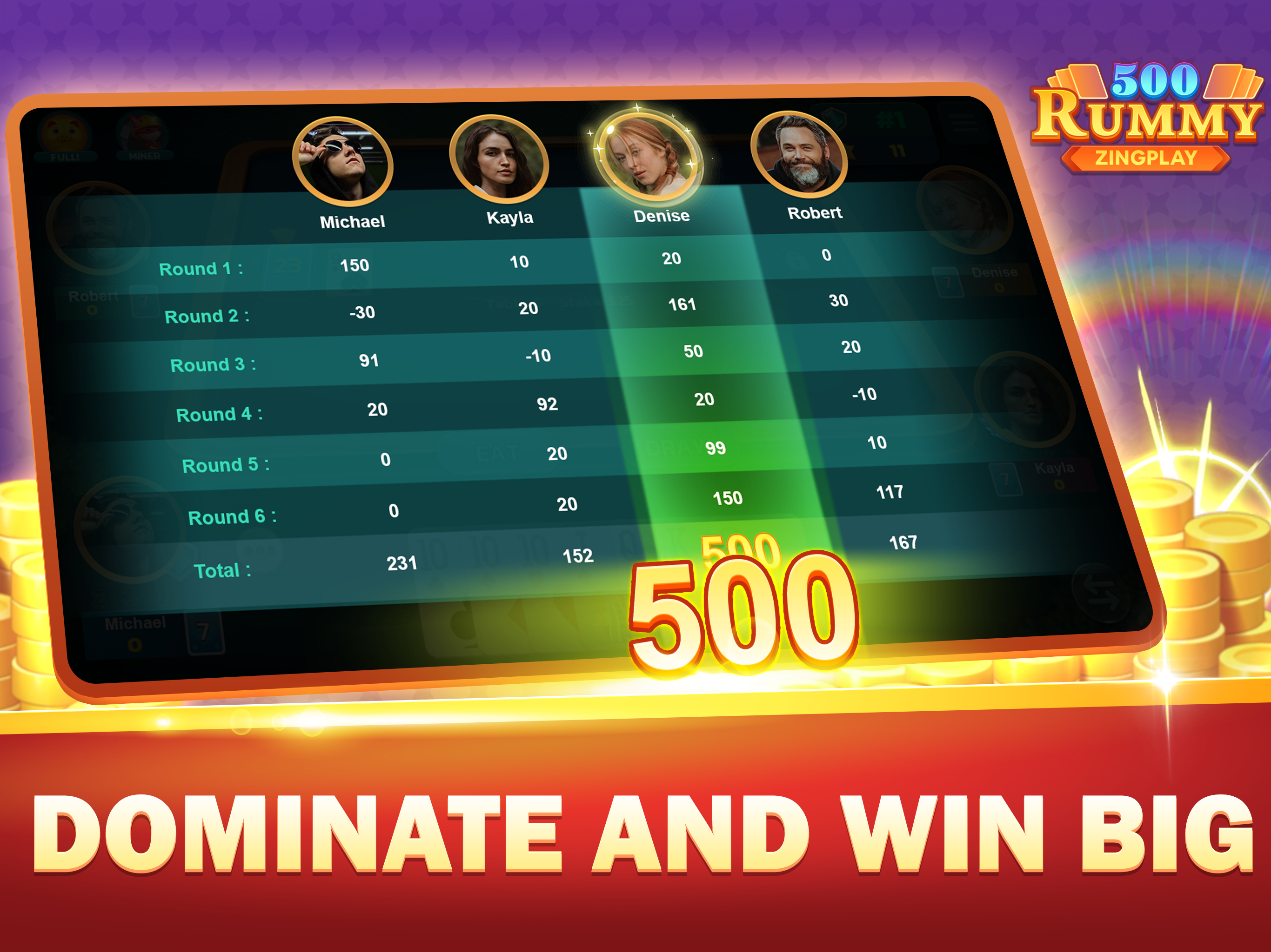 500 Rummy ZingPlay