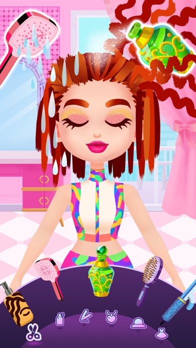 Aha Makeover - Hair Salon Game Screenshot