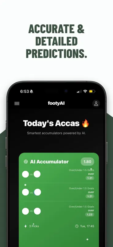 footyAI: Football Predictions screenshot 2 of 6