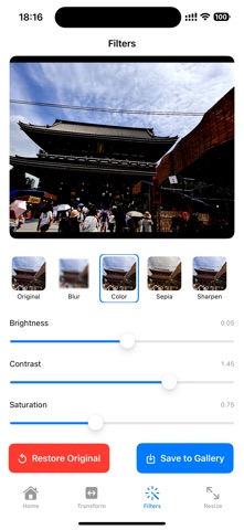 Photo Flip & Rotate iPhone screenshot