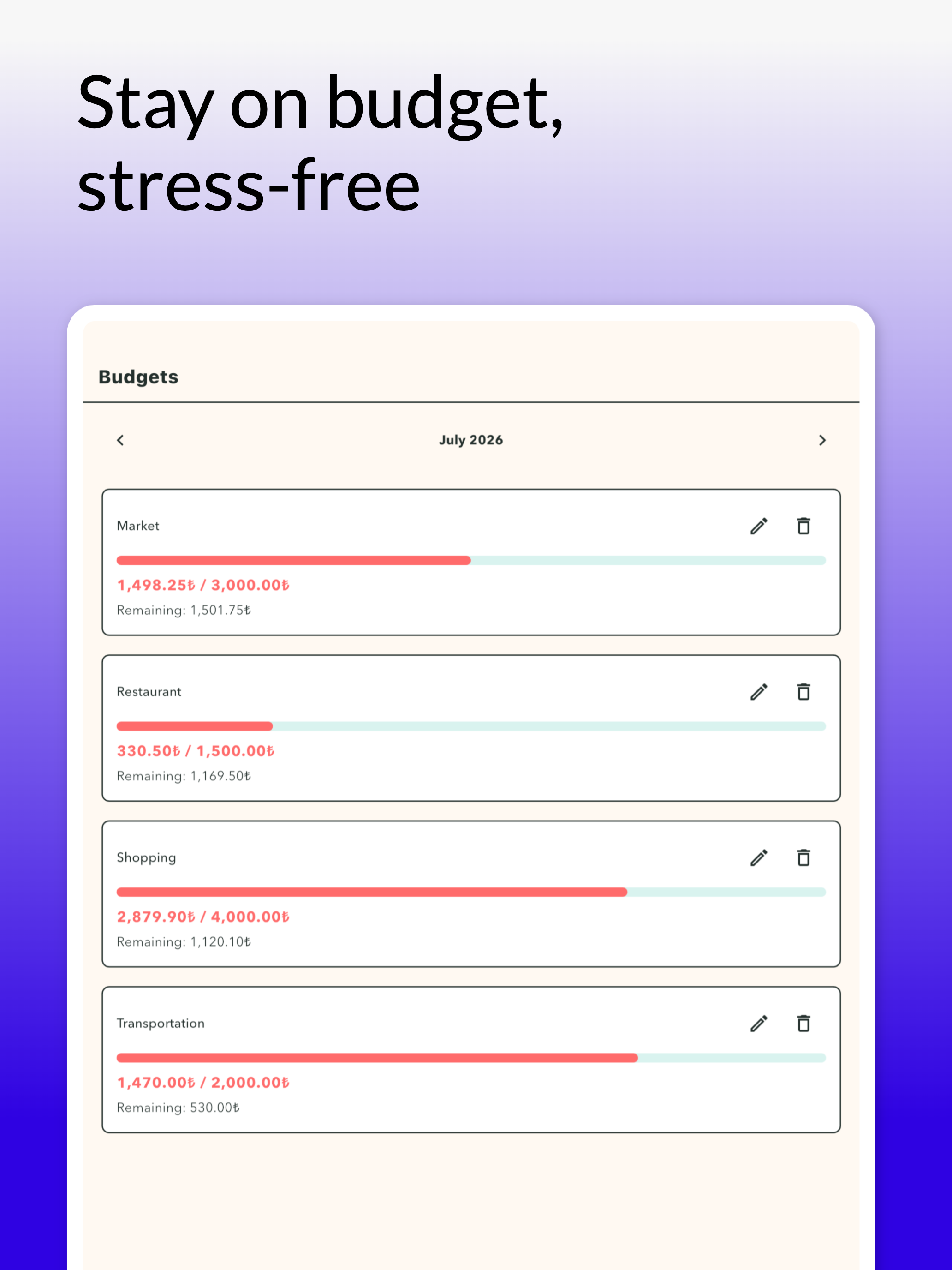 Spently Wallet: Budget & Bills screenshot 8
