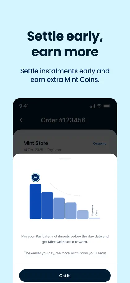 Screenshot 5 von 6 zu Mintpay | Pay Better.