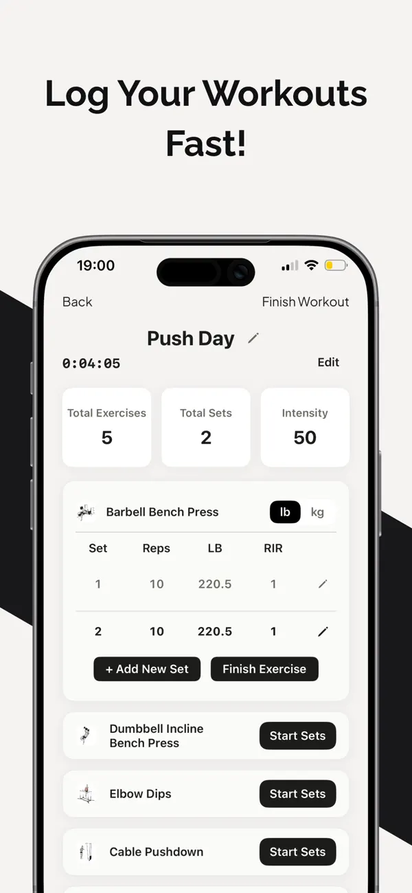 Screenshot #1 pour AI Workout Tracker - RepRise