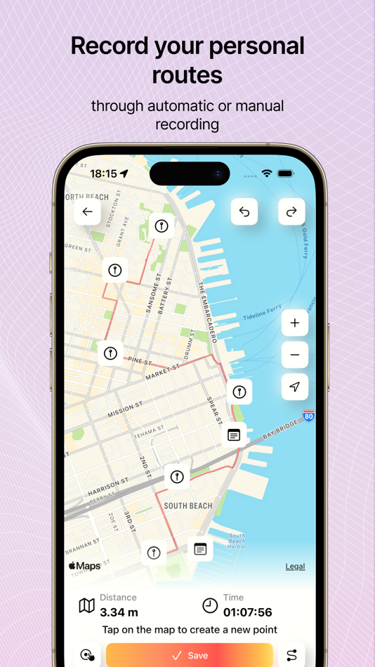 #4. Walking Route App (iOS) 由: Pavel Moslienko