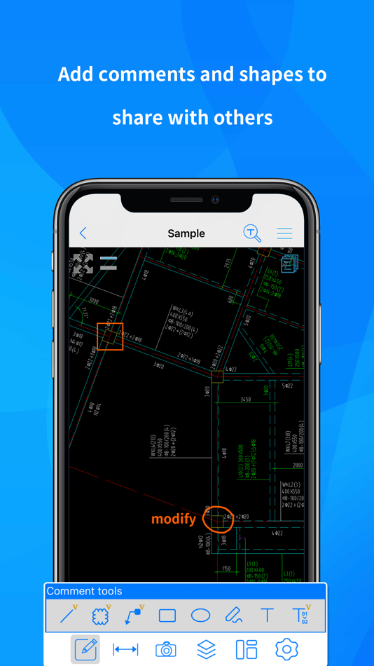 #3. CAD Reader-View & Measure DWG (iOS) 由: Beijing Honghu Yuntu Technology Co., Ltd.