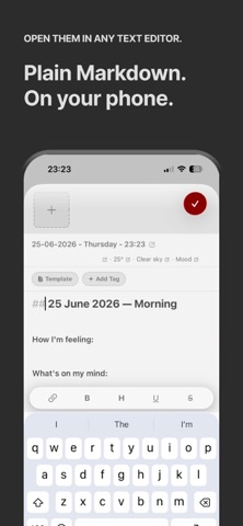 TheLog: Journal & Diary iPhone screenshot