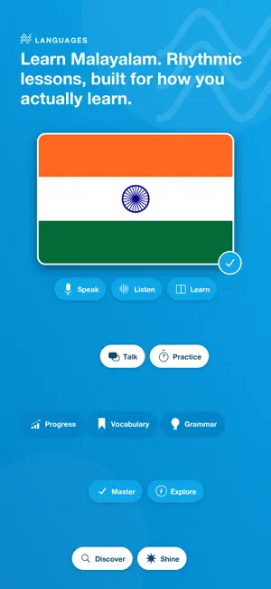 Learn Malayalam - LingoWave screenshot 1