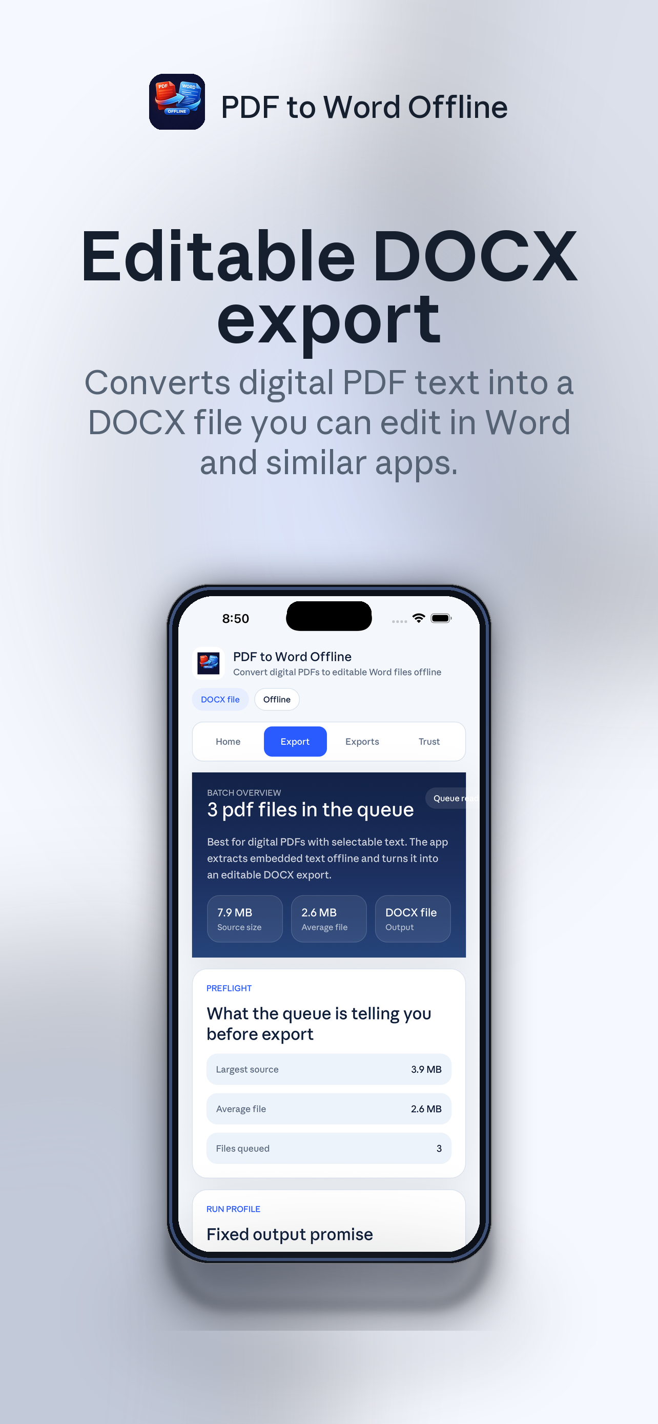 PDF to Word Offline