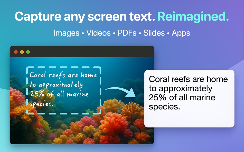 #1. TextScoop: Better Text Capture (macOS) Podle: Hoi Chang