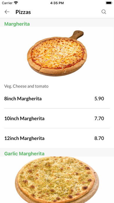 Pizza Bella ILKESTON. Screenshot
