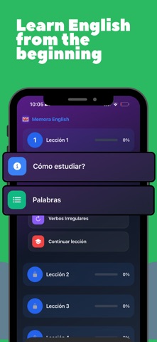 Learn English Fast - Memora iPhone screenshot