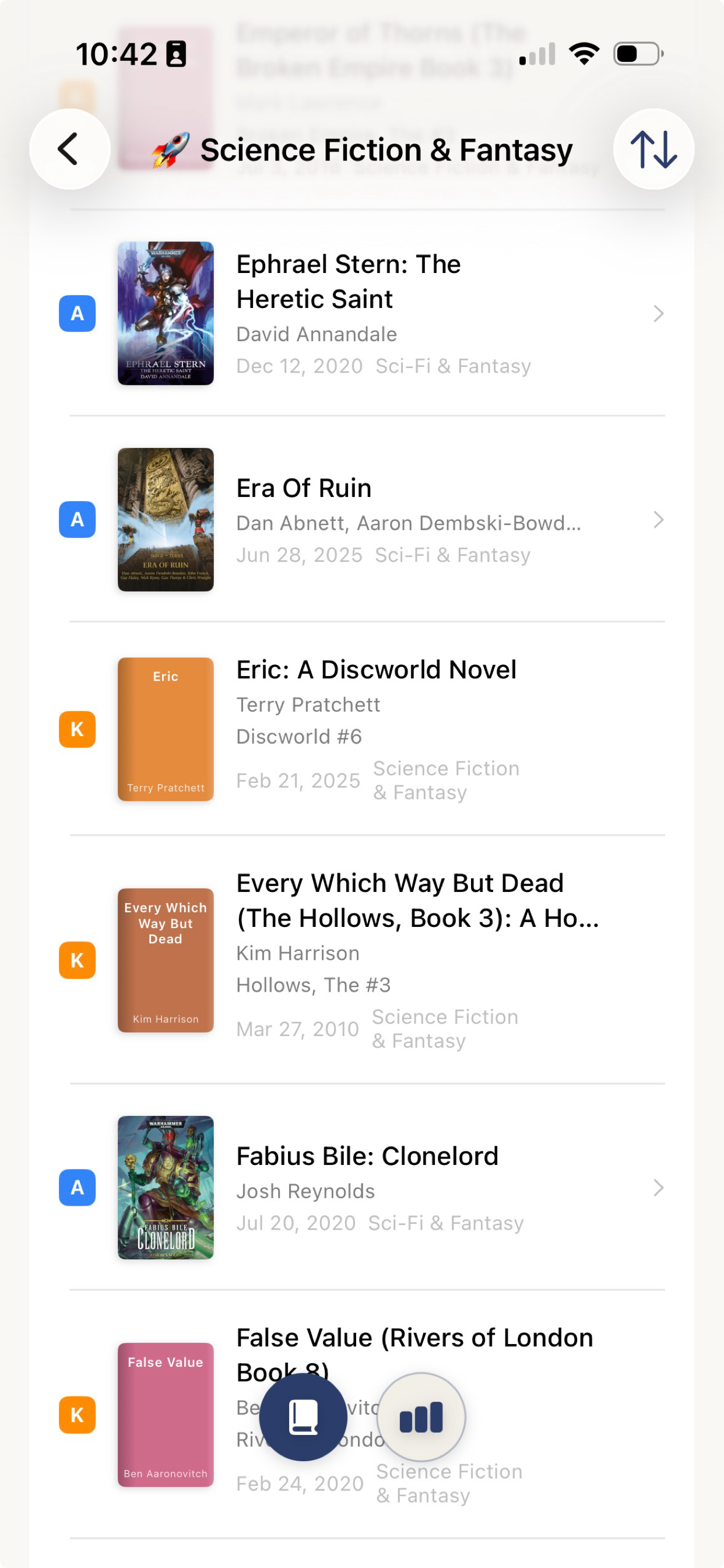 eBookSort