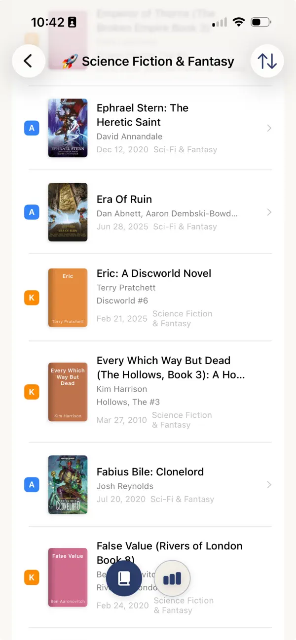 Screenshot #1 pour eBookSort