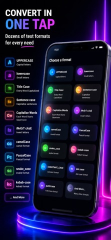Text Case Converter Pro iPhone screenshot