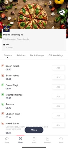 Pablo’s Takeaway Ltd screenshot