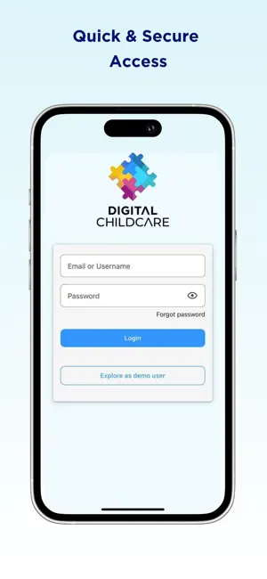 Digital Childcare App screenshot 1