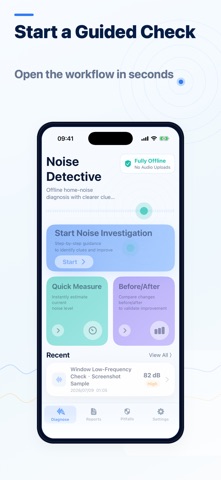 Noise Detective Pro Home iPhone screenshot