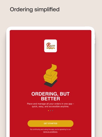 Russo Foods and Market iPad screenshot