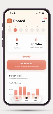 Rooted - Screen Time Manager screenshot