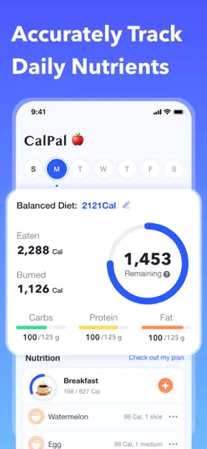 CalPal - Calorie Counter & Fit screenshot 2