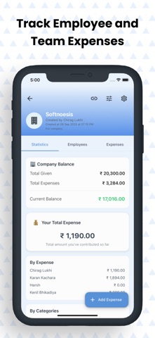 Expenzo - Split trip expense screenshot
