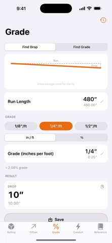 Pipe Offset Calculator! のスクリーンショット