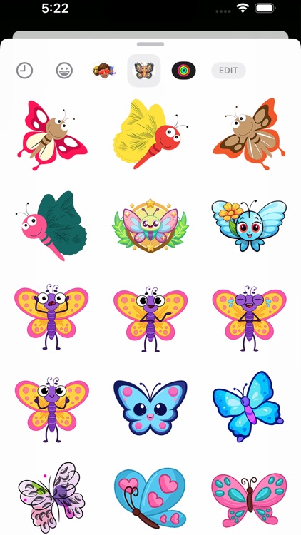 Butterfly Stickers Set screenshot-3