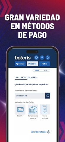 Betcris - apuestas y casino iPhone screenshot 7