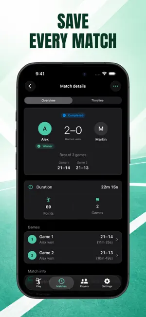 Badminton Scoreboard - Rally screenshot 4