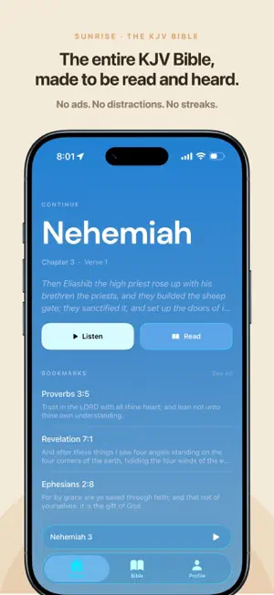Sunrise: KJV Audio Bible screenshot 1