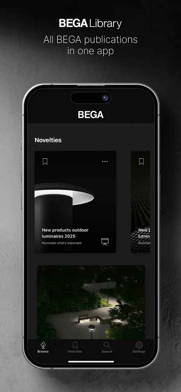 #1. BEGA Library (iOS) Ved: BEGA Gantenbrink-Leuchten KG