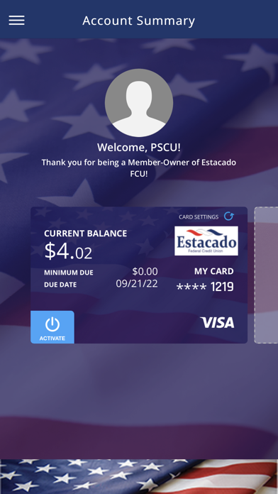 Estacado Visa Screenshot
