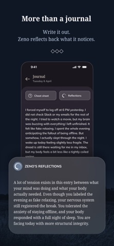 Zeno Self: AI Journal & Mood iPhone screenshot